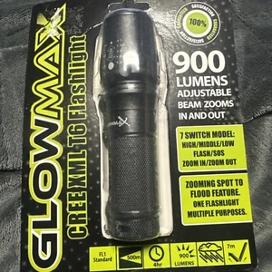 LINTERNA GLOW MAX 900 LÚMENES 7 modos zoom estroboscópico alto bajo envío gratuito a EE. UU. - Imagen 1 de 2