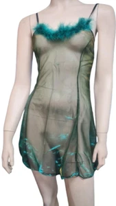 Sexy Two-Tone Metallic Marabou Dress - Picture 1 of 1