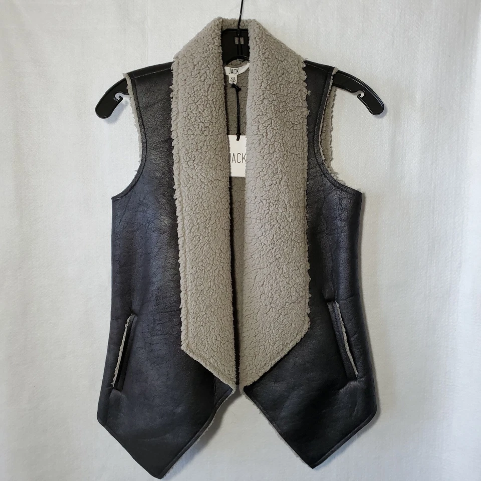 Жилет JACK от BB Dakota искусственной кожи черный с подкладкой женщин XS  - Изображение 1 из 4
