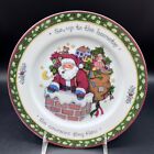 International China Christmas Story 8" Salad Plate 'Up on the Housetop Coursers'