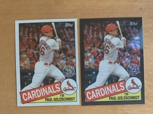 Topps Serie 1 2020 Paul Goldschmidt paquete plateado regular y negro paralelo #175/199 - Imagen 1 de 3