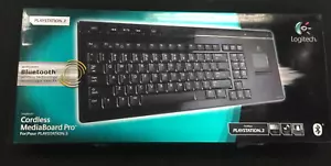 Logitech Bluetooth Cordless MediaBoard Pro for Playstation 3 PS3 - Picture 1 of 3
