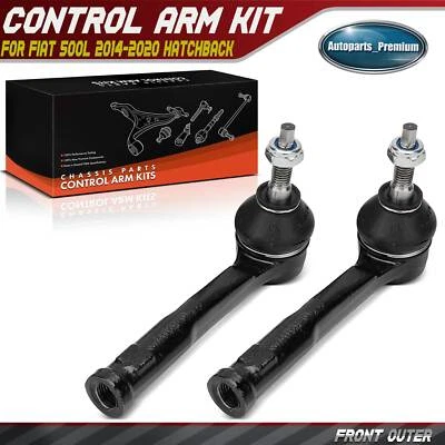 2Pcs Front Driver & Passenger Side Outer Tie Rod End Kit for Fiat 500L 2014-2020 - Imagen 1 de 4