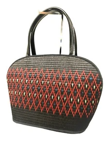 Straw Handbag, Medium 12" width, 8.5" height, and 6" depth, brand new Handmade - Picture 1 of 5