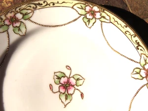 Antique Hand-Painted Moriage NIPPON 7 1/2" Plate - Picture 1 of 4