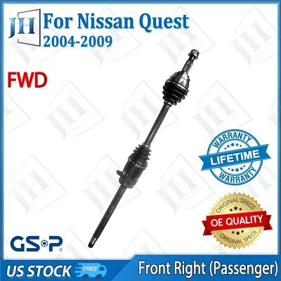 OE Front Right Passenger CV Axle Shaft For 2004 05 06 07 08 09 Nissan Quest FWD - Image 1 of 4