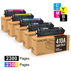 Lote de tóner CF410A compatible para HP 410A LaserJet Pro MFP M477fnw M477fdw M452dn - Imagen 1 de 11