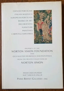 Seltener HC Auktionskatalog Norton Simon 1971 Parke-Bernet Rembrandt Rubens Metzger - Bild 1 von 9