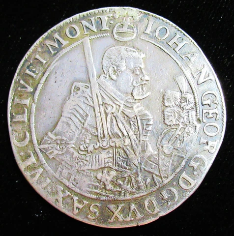 GERMANY, Sachsen. Johann Georg I. Elector, 1652 CR Taler Cover