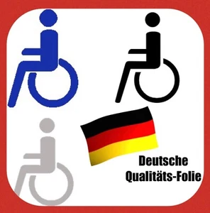 Nota adesivo sedia a rotelle disabili per auto porta finestra parete sticker - Foto 1 di 4