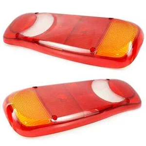 2x TAIL LIGHT SPARE REPLACEMENT LENSE FOR TRUCK BUS VAN RENAULT IVECO UNIVERSAL - Picture 1 of 3