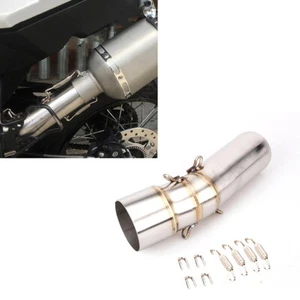 New Slip On Exhaust Pipe Link Muffler Silencers BMW F650GS F700GS F800GS F800GT - Picture 1 of 5