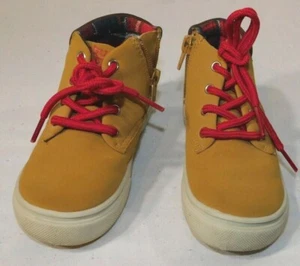 Buster Brown High Top Boys Shoes Size 8 Lace Up and Zip - Picture 1 of 7