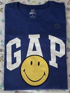 $35 GAP Men's/Unisex Logo Original SMILEY T-Shirt Sz XXL, XL, L, M, S NWT! - Picture 1 of 6