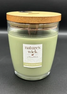 Nature's Wick Sage & White Pepper Scented Candle, 10 ounces | New - Picture 1 of 9