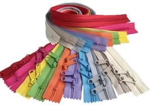 3 Stück YKK #4,5 30" Reißverschluss mit doppeltem langen Zug Kopf-an-Kopf Schieber Tasche Reißverschluss - Bild 1 von 80