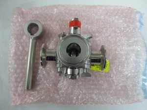 Koltek GE HEalthcare 1"TC, 3-Way, Shutter Valve 22mm ID, 44-1583-01 - Picture 1 of 7