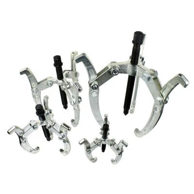 4 PCS Gear Puller Set 3" 4" 6" 8" - 3 Jaws Bearing Puller Mechanic Gear Pulley — 第 1/4 张图片