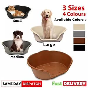 More details for pet dog bed basket soft warm washable waterproof puppy cat kitten comfy beds