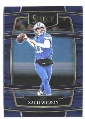 2022 Panini Select Draft Picks #41 Zach Wilson Blue (Retail Base) - Image 1 of 2