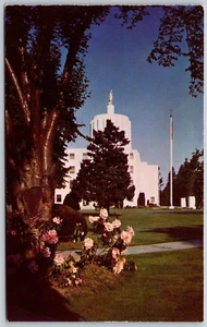 Postcard Oregon Salem OR State Capitol building Rhododendron - Picture 1 of 2