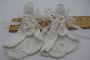 Vintage Paar handgefertigte ENGEL ANSTECKNADEL BROSCHE - Bild 1 von 3