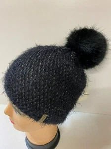 Original Norton Damen Bommelmütze, Pompon Mütze Wintermütze 7966K schwarz/grau - Picture 1 of 2