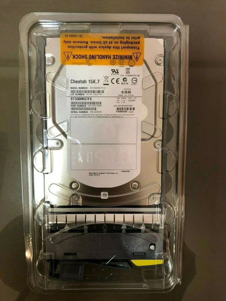 *New* NetApp (X279A-R5) - (ST3300657FC) 300GB, 15000RPM, 3.5"  HDD w/ Drive Cage - Image 1 of 4