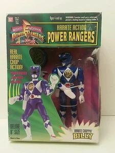 KARATE ACTION POWER RANGERS - KARATE CHOPPIN' BILLY BLUE Ranger - 1994 Bandai - Foto 1 di 4