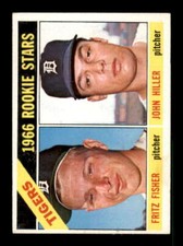 1966 Topps #209 Tigers Rookies Fritz Fisher/John Hiller VGEX RC Rookie Tigers 54
