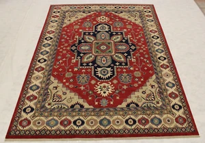 9x12 Afghan Kazak Traditional Hand Knotted Vegetable Dye Wool Tribal Area Rug - Picture 1 of 8