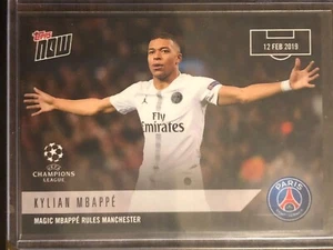2019 Topps Now UCL UEFA Champions League #24 Kylian Mbappe Paris Saint-Germain - Picture 1 of 2