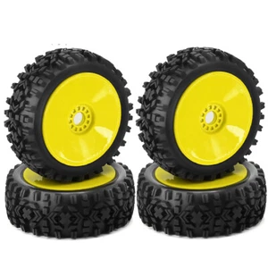 4PCS Rubber Tires Wheels For Kyosho MP10 FS 1/8 Scale 4WD Nitro Off-road Buggy - Picture 1 of 11