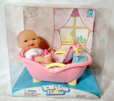 2008 Lots to Love Babies 5 in muñeca de vinilo suave en bañera Berenguer Babies NUEVO Foto 1 de 4