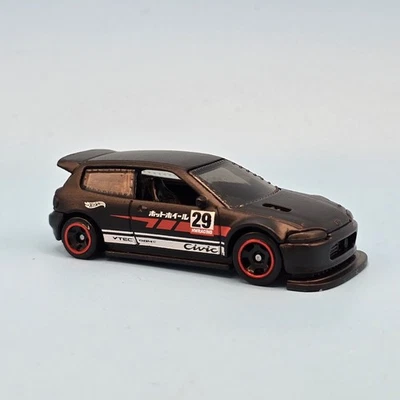 HOT WHEELS HONDA CIVIC CUSTOM NEGRO SIN GIRAR - SIN GIRAR Foto 1 de 4