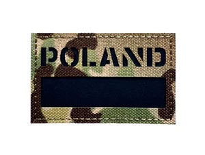 Poland Polonia Velcro Patch IR Toppa Camouflage Paese Militare - Foto 1 di 3