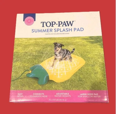 Almohadilla para salpicaduras de verano Top Paw, NUEVA EN CAJA, piña Foto 1 de 2