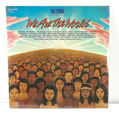 NEW & SEALED 12" Single USA For Africa We Are The World 1985 US2-05179 - Image 1 of 2