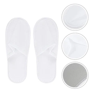 12 Pairs Disposable Slippers Unisex Spa Man Miss Time Use - Picture 1 of 12