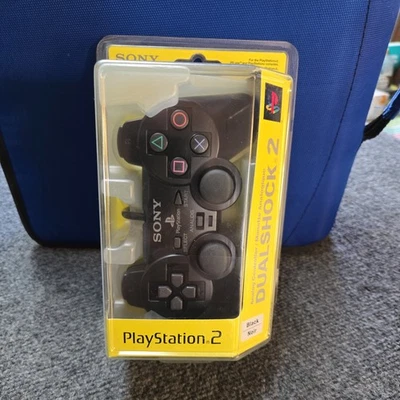 PlayStation 2 DualShock Black Controller • Brand New, Factory Sealed • MINT!!!! - Image 1 of 4