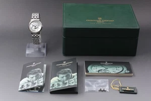 [Near MINT] FREDERIQUE CONSTANT Moon Phase White Dial Quartz Men's Watch JAPAN - Picture 1 of 16
