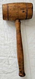 Mallet Woodworkers Carvers Coopers Wooden Mallet 12.5" Long Vintage - Picture 1 of 2