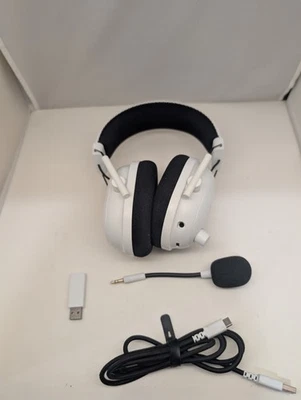 Razer BlackShark V2 Pro Wireless Headset 2023 Edition White W/ Dongle Tested - Image 1 of 4