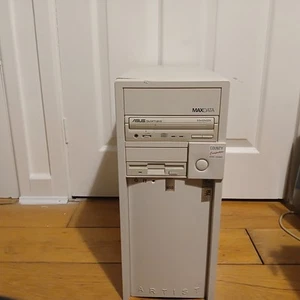 *Read Description* Retro Vintage Biege Case for PC Computer PSU CD ROM Drive - Afbeelding 1 van 19