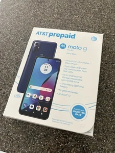 Motorola moto G Play (2023) XT2271-3 - 32GB - Blue (AT&T) Works - Good Condition - Picture 1 of 9