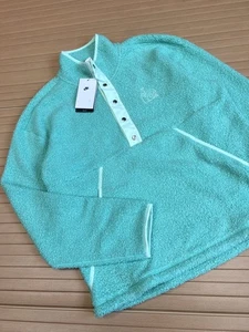Nike Sports Lined Winterized Fleece Sweater Small Mint 1/2 Button RRP£112 Loose - Picture 1 of 11