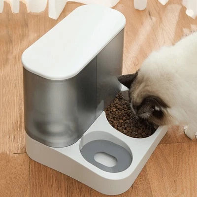 Wasser Futterspender Katzen Futterautomat Wasserspender Hunde Futterstation !! - Bild 1 von 4