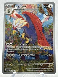 Pokémon TCG: Braviary 214/191 SV: Surging Sparks Illustration Rare NM Condition - Picture 1 of 2