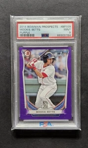 Bowman Prospects Purple #BP109 2014 Mookie Betts Boston Red Sox PSA 9 como nuevo - Imagen 1 de 2