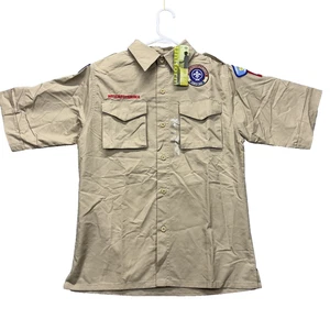 Boy Scouts of America Uniform Shirt Youth Large Short Sleeve Council Patches - Picture 1 of 12